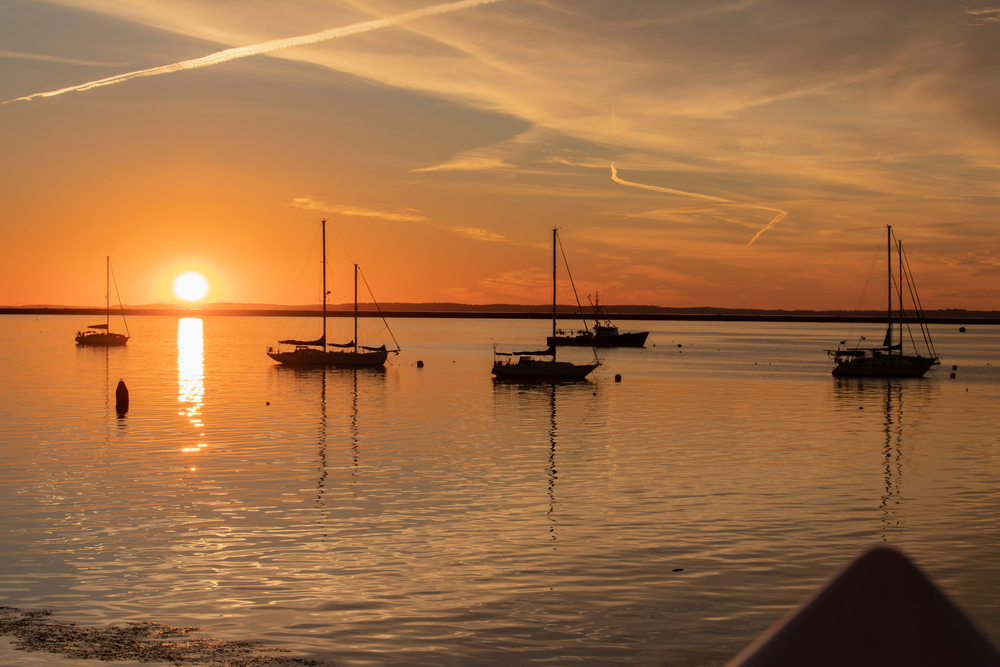 Sunset sail on the Harbor is one of the best things to do in Rockland, Maine this fall