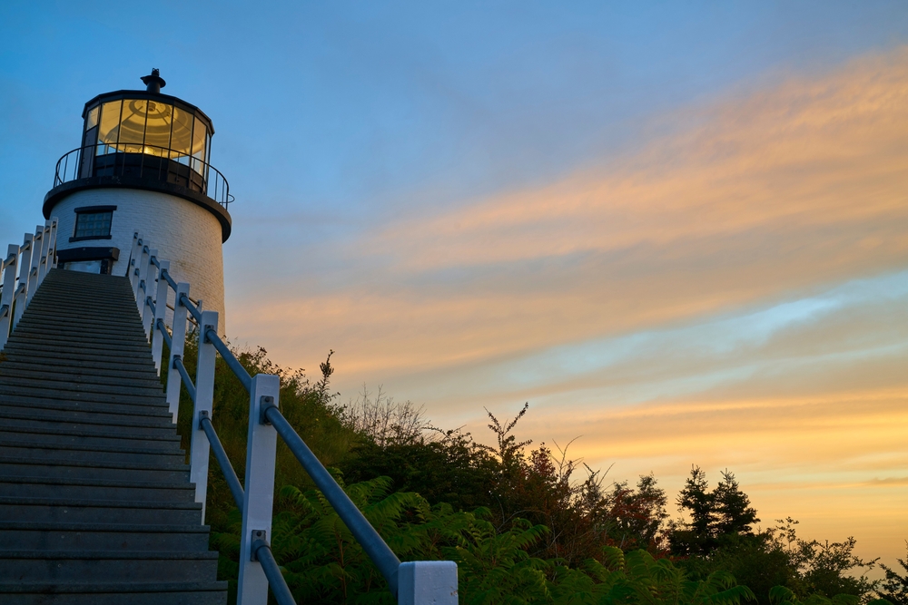 The Owls Head Light is one of the best lighthouses in Maine near Rockland