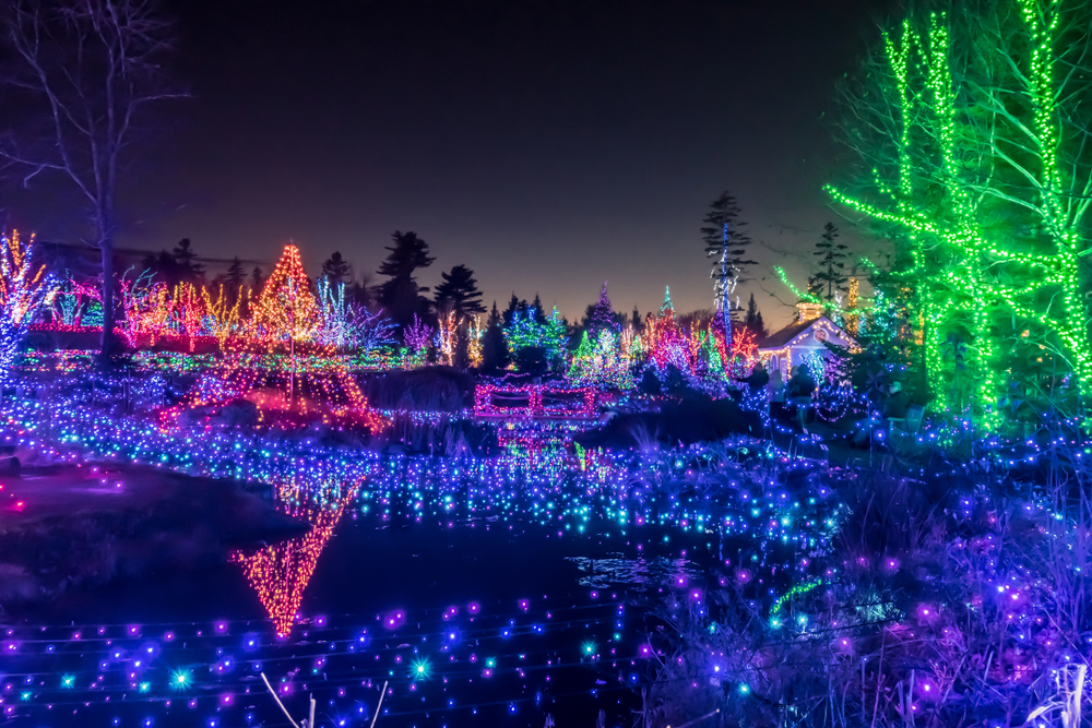 Gardens Aglow is a great thing to do this winter, after attending the Rockland Festival of Lights