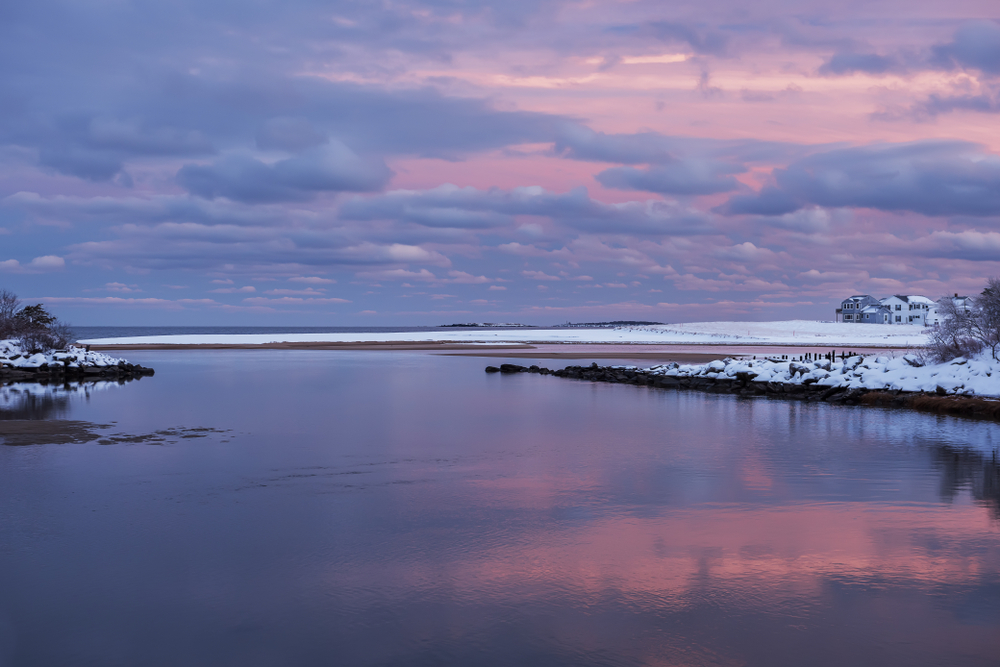 Take in Winter scenery on the coast as you enjoy the best things to do in Maine for Couples this winter